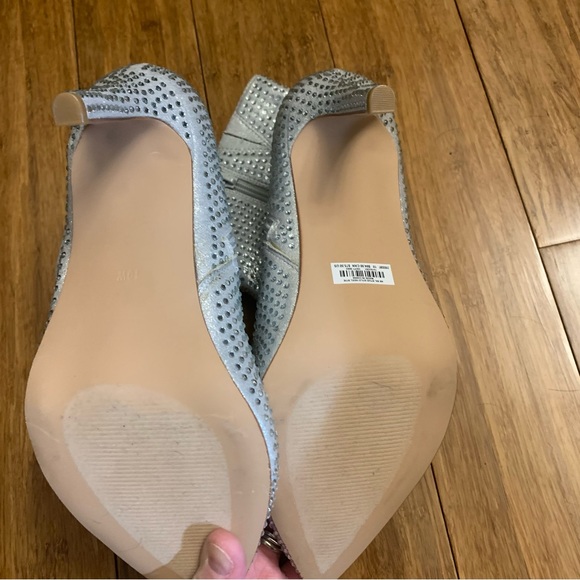 Torrid Silver Rhinestone Pointed Toe Bootie (WW) - Picture 6 of 7